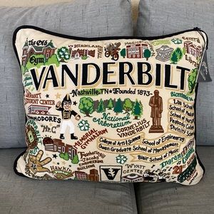 Vanderbilt Catstudio embroidered collegiate pillow